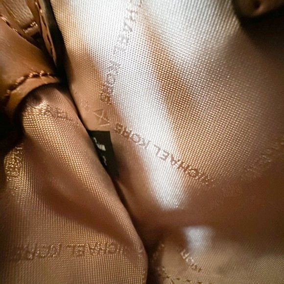 Michael Kors Hamilton XS MINI Satchel Shoulder Crossbody Bag MK Embossed Brown - Picture 15 of 16